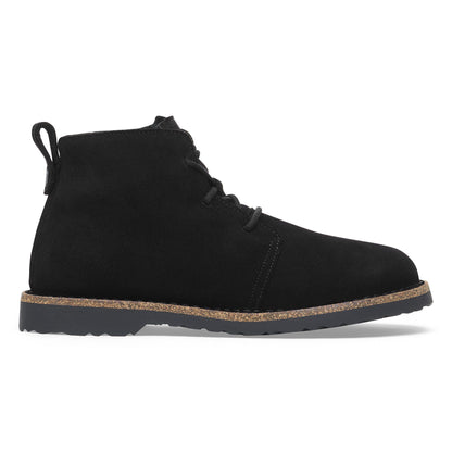Uppsala Mid Shearling Suede Leather in Color Black | Birkenstock