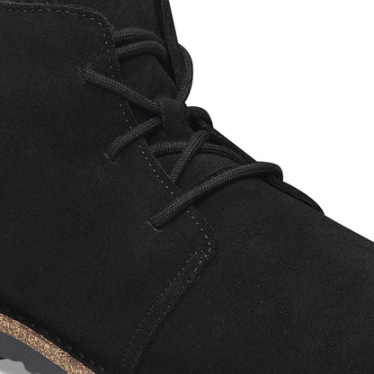Uppsala Mid Shearling Suede Leather in Color Black | Birkenstock