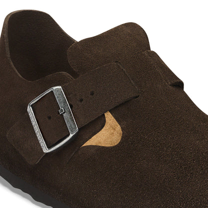 London Suede Leather in Color Mocha | Birkenstock