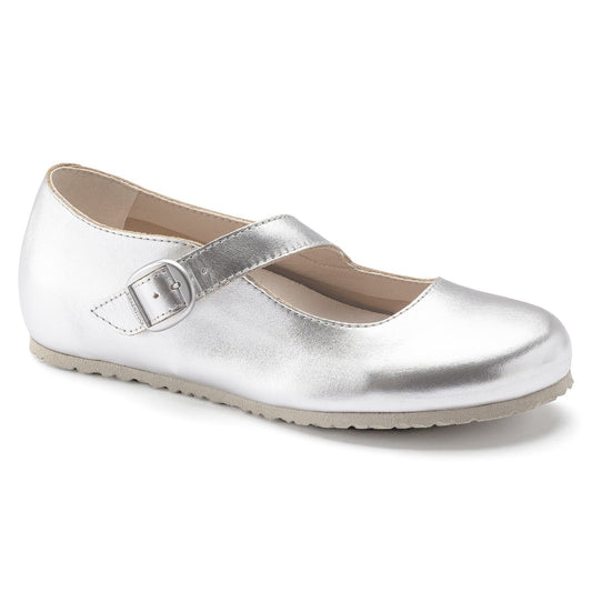 Tracy Leather in Color Silver | Birkenstock