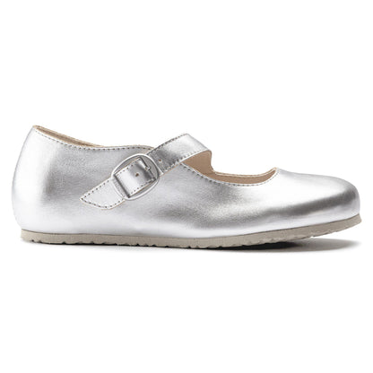 Tracy Leather in Color Silver | Birkenstock