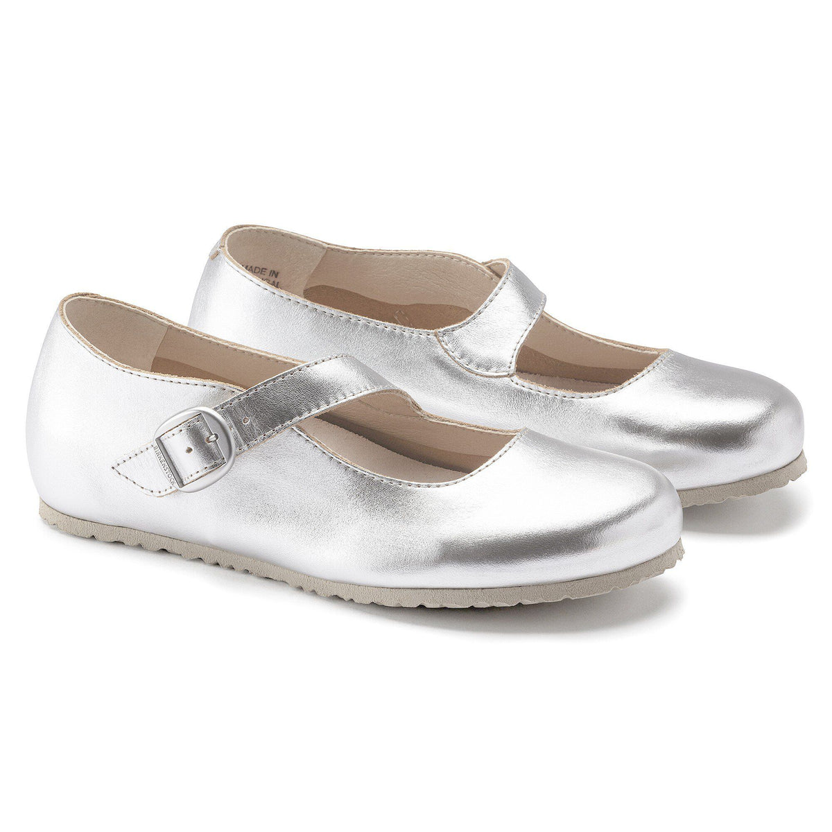 Tracy Leather in Color Silver | Birkenstock