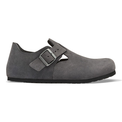 London Suede Leather in Color Charcoal | Birkenstock