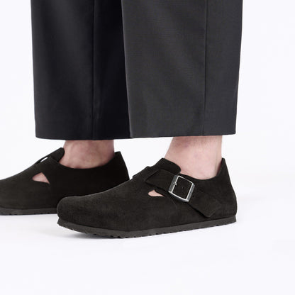 London Suede Leather in Color Black | Birkenstock