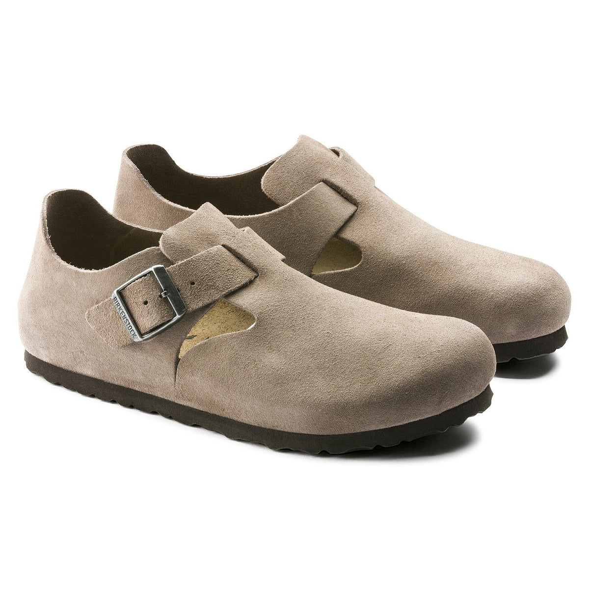 London Suede Leather in Color Taupe | Birkenstock