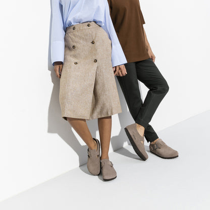 London Suede Leather in Color Taupe | Birkenstock