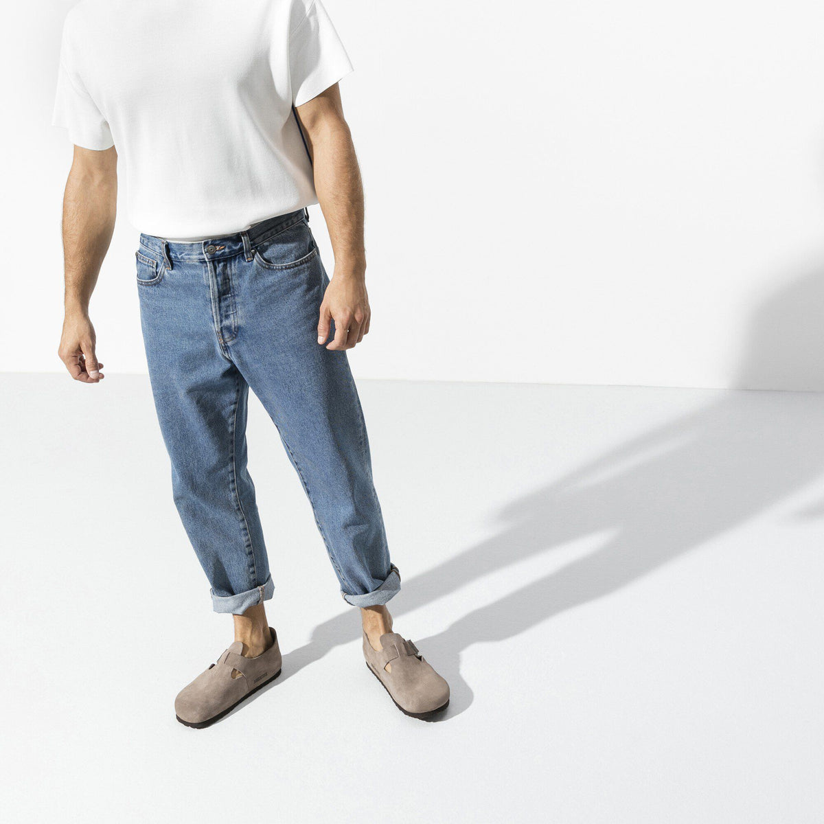 London Suede Leather in Color Taupe | Birkenstock