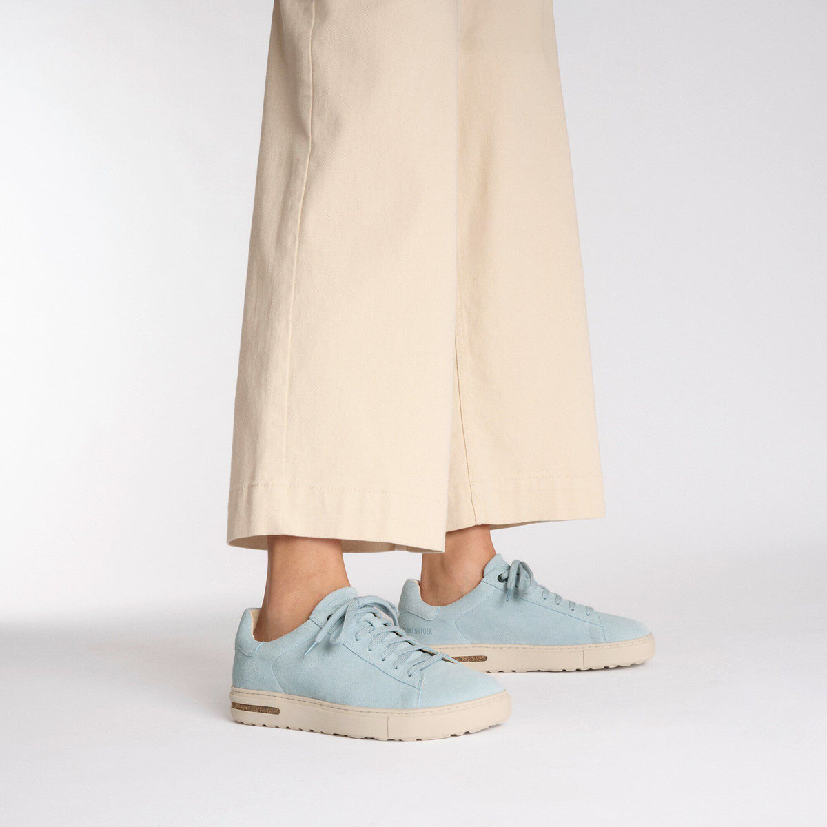 Bend Low Suede Leather in Color Baby Blue | Birkenstock