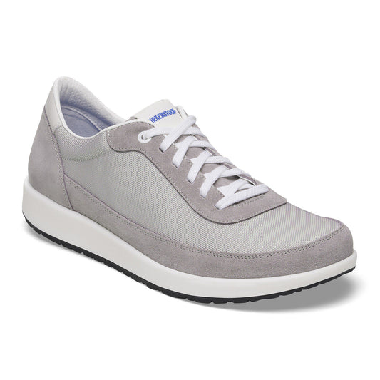 Honnef City Leather-Textile in Color Whale Gray / Stone Coin | Birkenstock