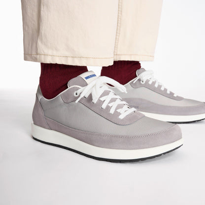 Honnef City Leather-Textile in Color Whale Gray / Stone Coin | Birkenstock