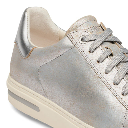 Bend Low Leather in Color Washed Metallic Silver | Birkenstock
