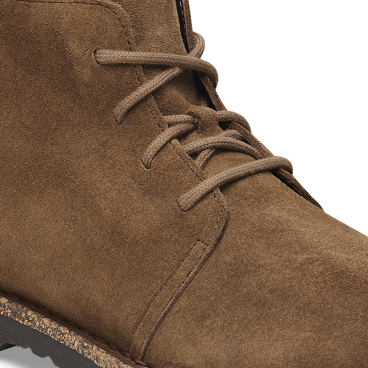 Uppsala Mid Shearling Suede Leather in Color Dark Tea | Birkenstock