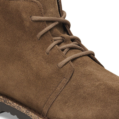 Uppsala Mid Shearling Suede Leather in Color Dark Tea | Birkenstock