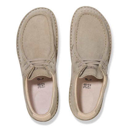 Pasadena Suede Leather in Color Taupe | Birkenstock