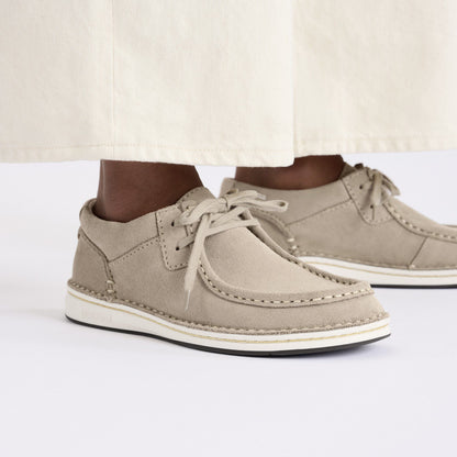 Pasadena Suede Leather in Color Taupe | Birkenstock
