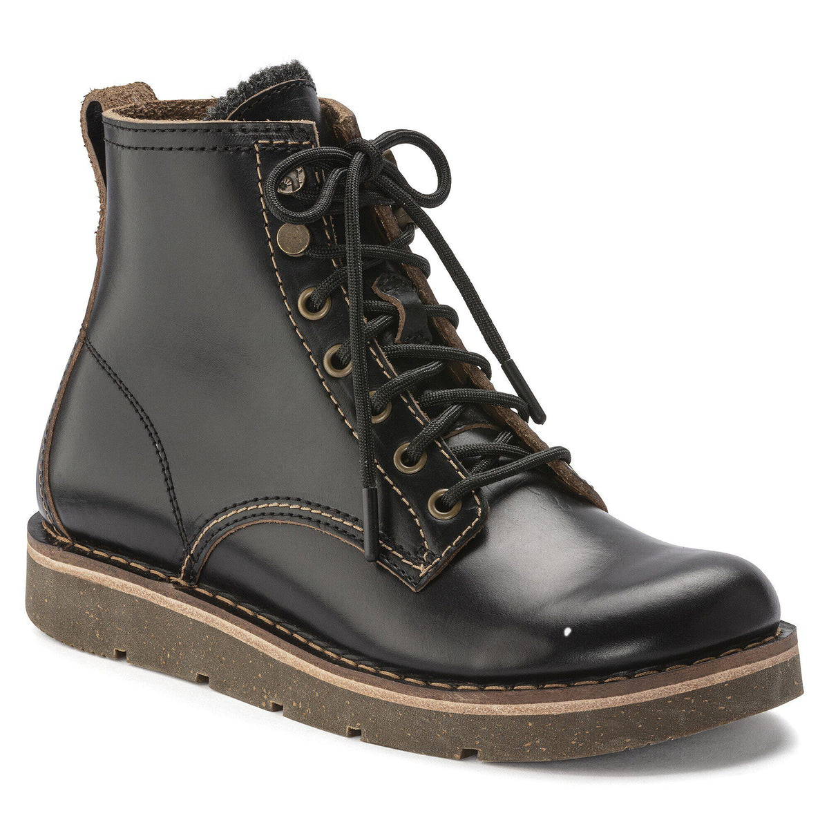 Birmingham Lace Women Oiled Leather in Color Black | Birkenstock