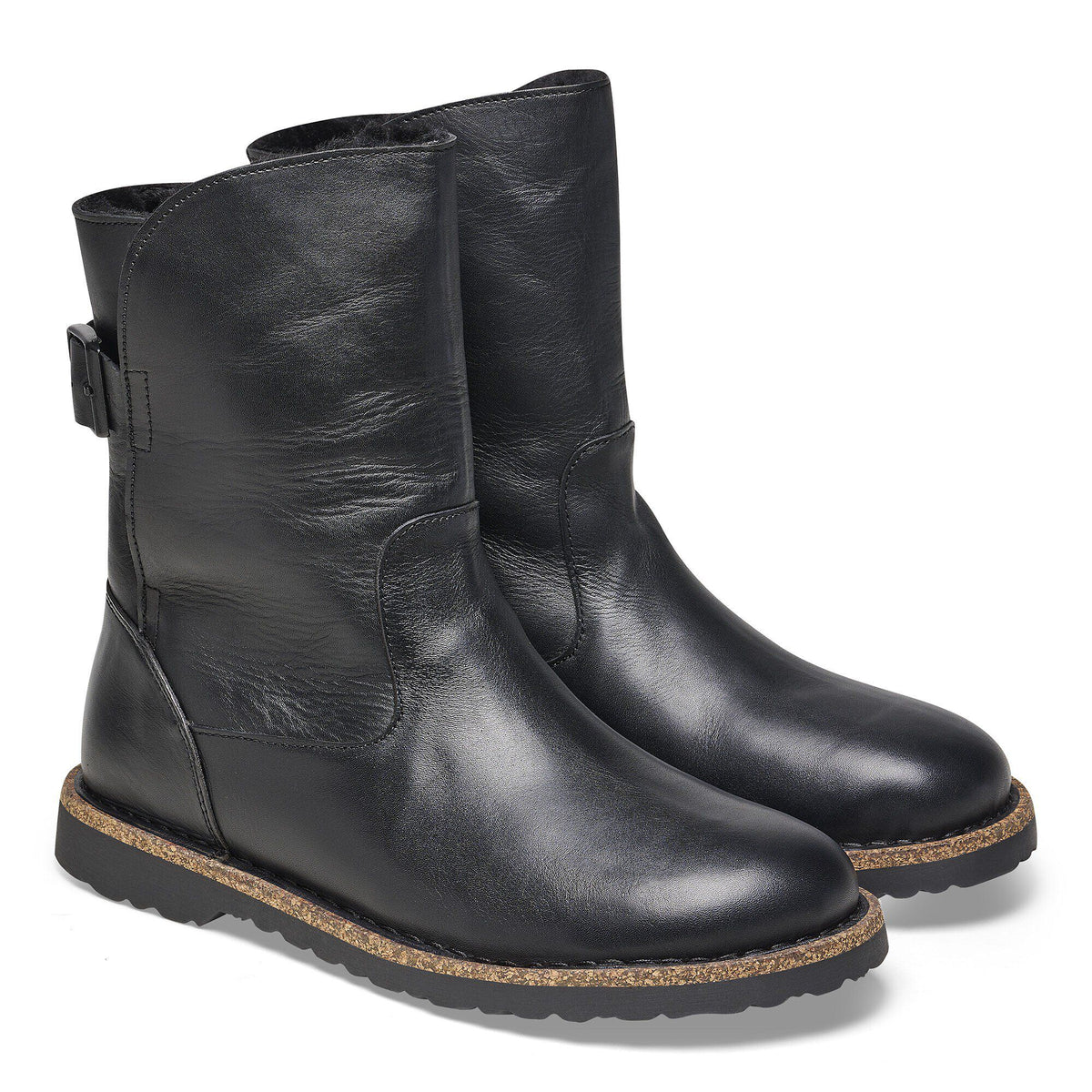 Uppsala Shearling Leather in Color Black | Birkenstock