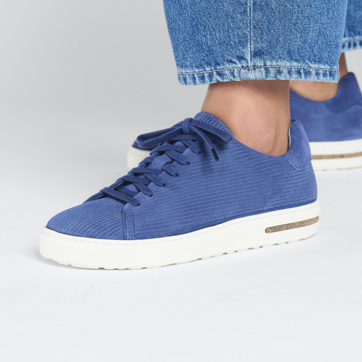 Bend Low Suede Embossed in Color Corduroy Indigo | Birkenstock