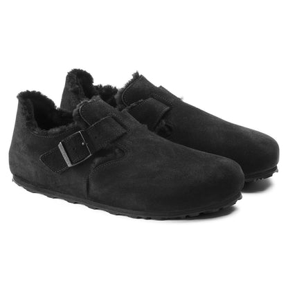 London Shearling Suede Leather in Color Black | Birkenstock