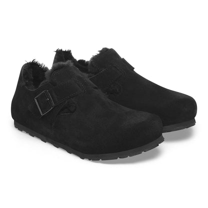 London Shearling Suede Leather in Color Black | Birkenstock