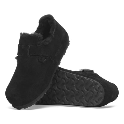 London Shearling Suede Leather in Color Black | Birkenstock