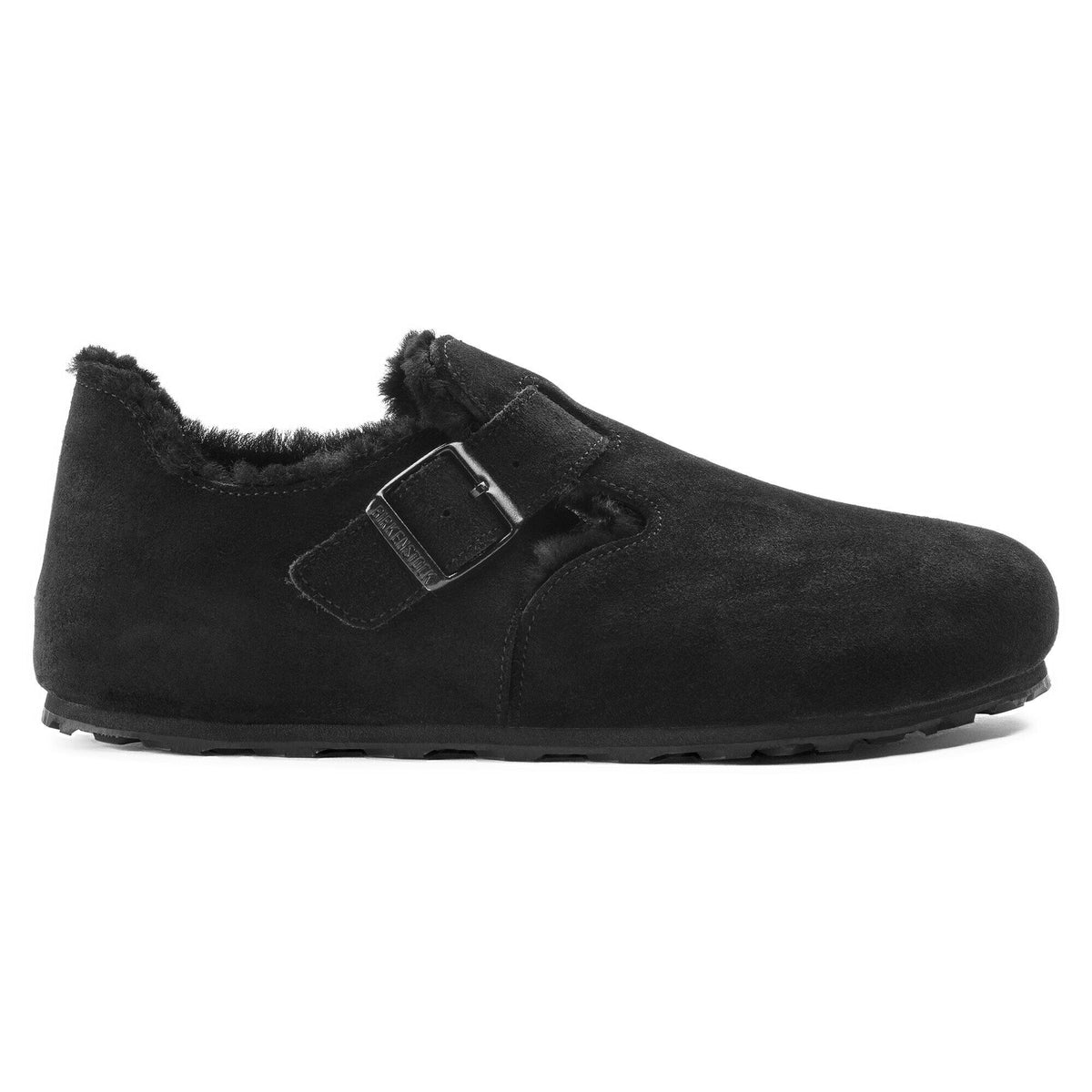 London Shearling Suede Leather in Color Black | Birkenstock
