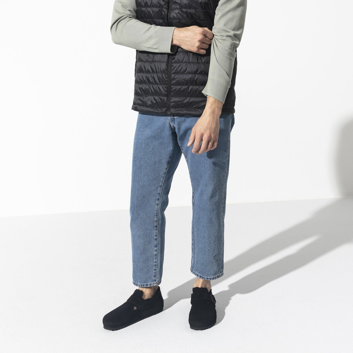 London Shearling Suede Leather in Color Black | Birkenstock