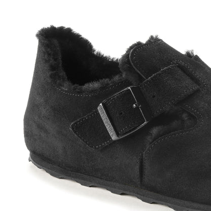 London Shearling Suede Leather in Color Black | Birkenstock