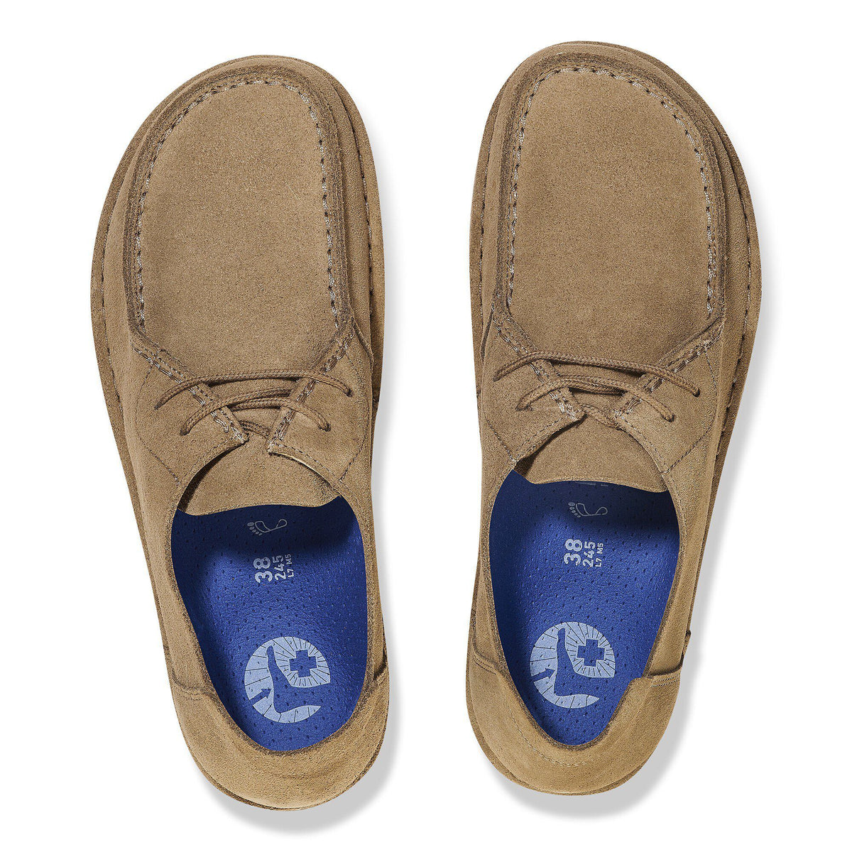 Utti Lace Suede Leather in Color Gray Taupe | Birkenstock