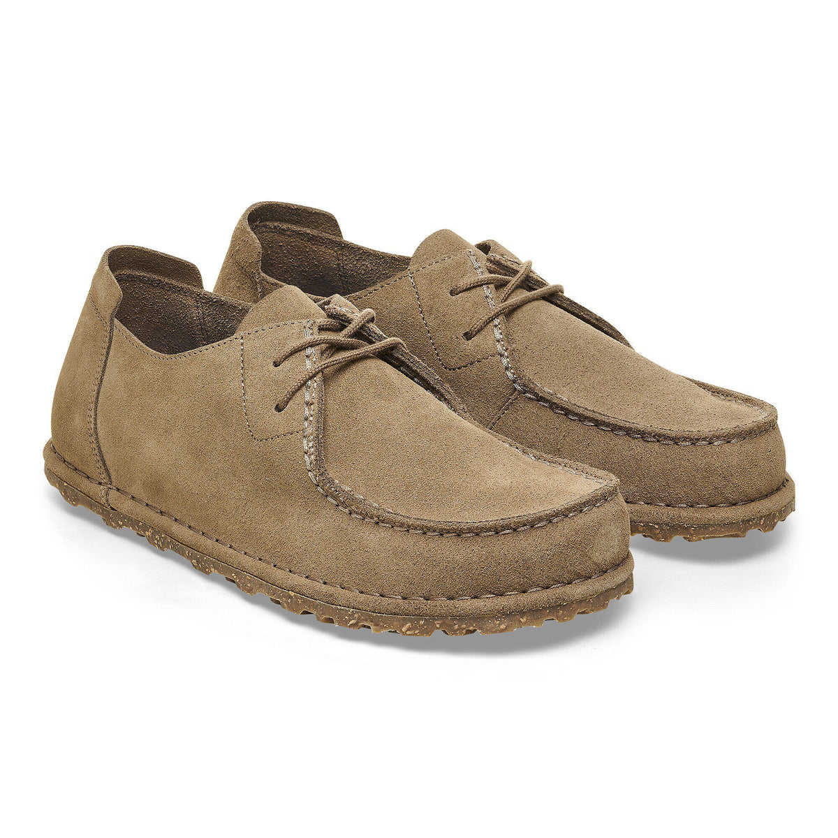 Utti Lace Suede Leather in Color Gray Taupe | Birkenstock