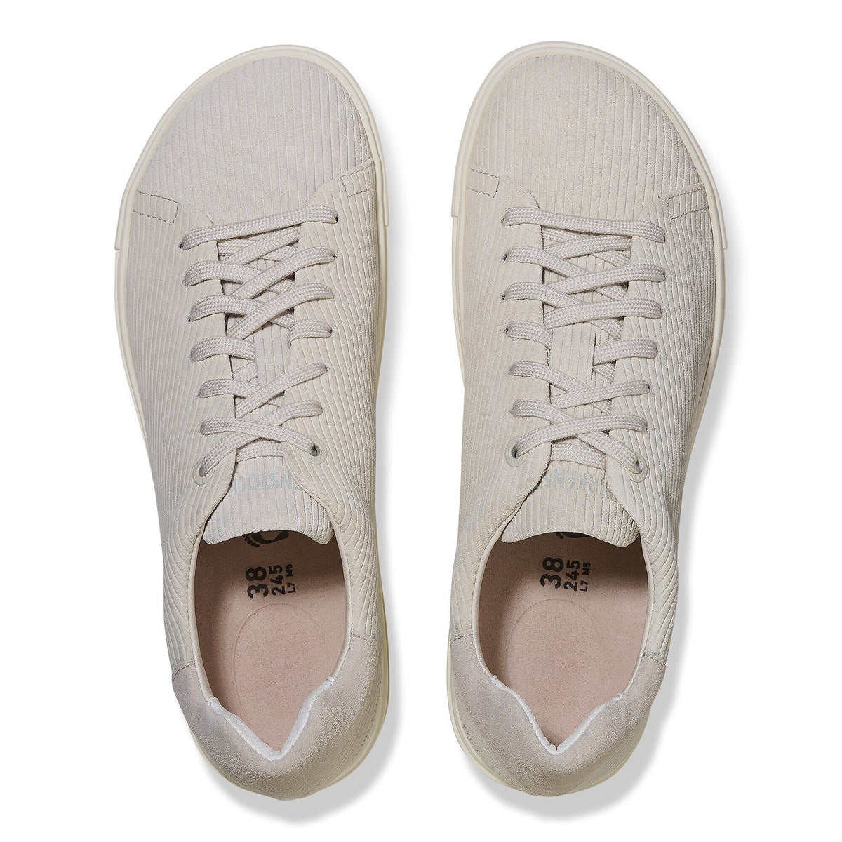 Bend Low Suede Embossed in Color Corduroy Antique White | Birkenstock