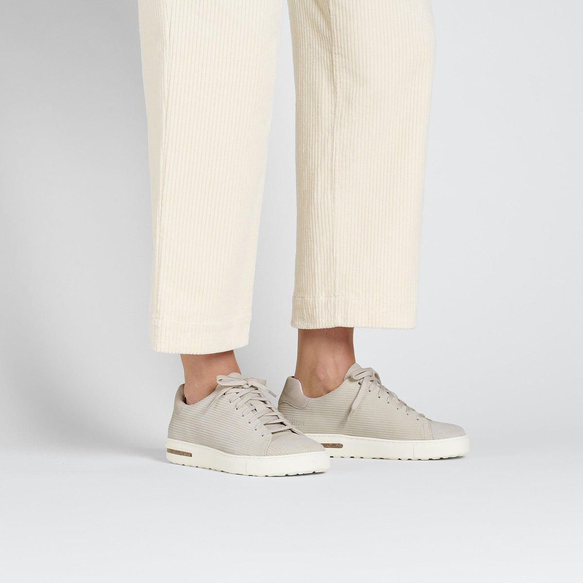 Bend Low Suede Embossed in Color Corduroy Antique White | Birkenstock