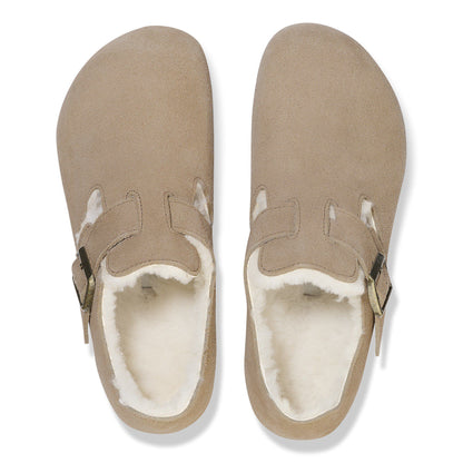 London Shearling Suede Leather in Color Taupe | Birkenstock