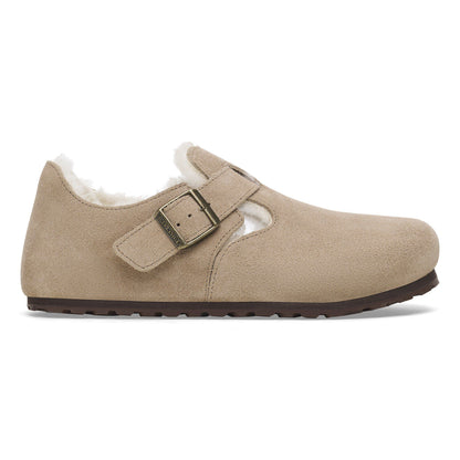 London Shearling Suede Leather in Color Taupe | Birkenstock