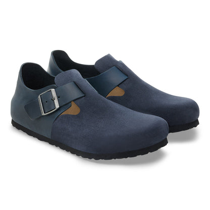 London Mixed Leather in Color New Navy | Birkenstock