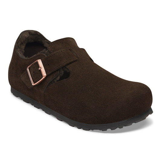 London Shearling Suede Leather in Color Mocha | Birkenstock