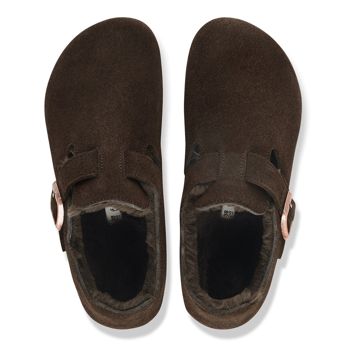 London Shearling Suede Leather in Color Mocha | Birkenstock