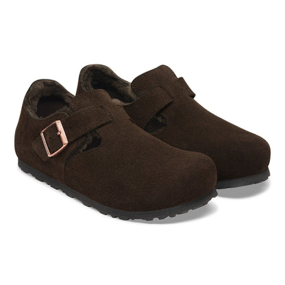 London Shearling Suede Leather in Color Mocha | Birkenstock
