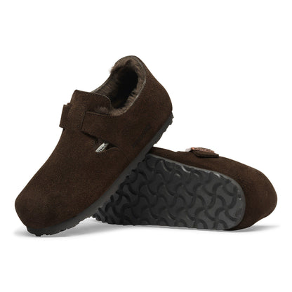 London Shearling Suede Leather in Color Mocha | Birkenstock