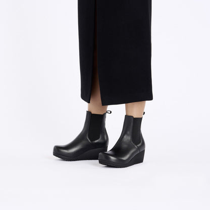 Ebba Slip On Leather in Color Black/Black | Birkenstock