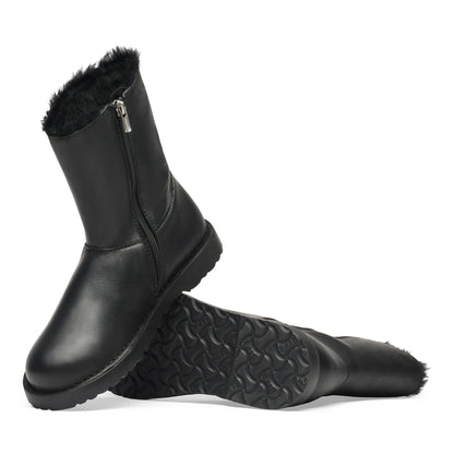 Uppsala Zip Shearling Leather in Color Black | Birkenstock