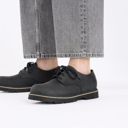 Highwood Lace Low Leather in Color Black | Birkenstock