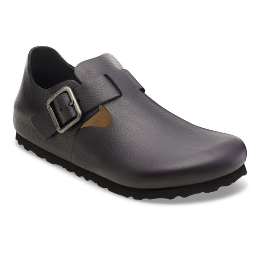 London Wire Buckle Leather in Color Vintage Wood Black | Birkenstock