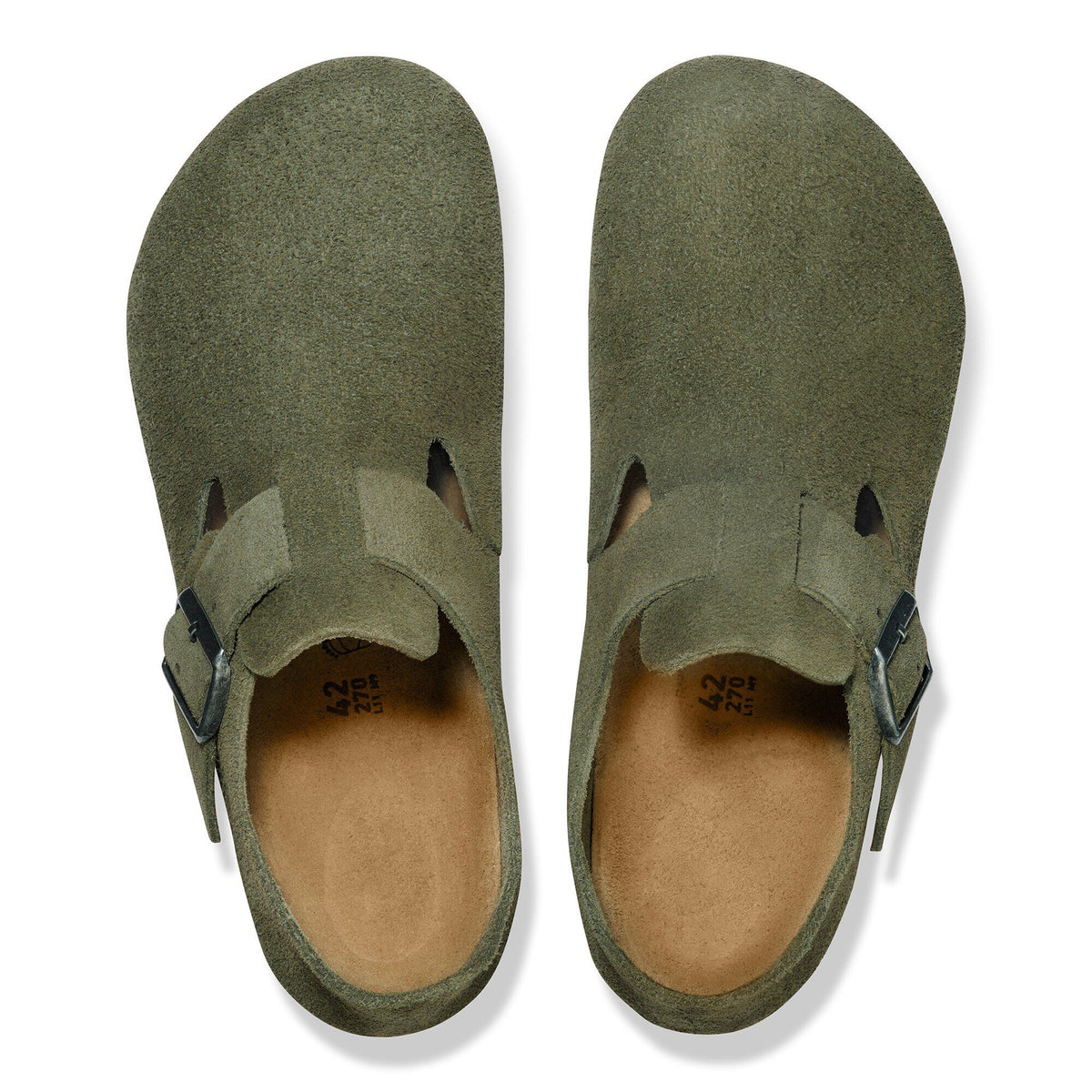 London Suede Leather in Color Thyme | Birkenstock
