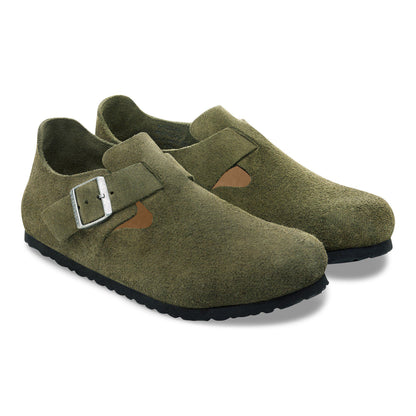 London Suede Leather in Color Thyme | Birkenstock