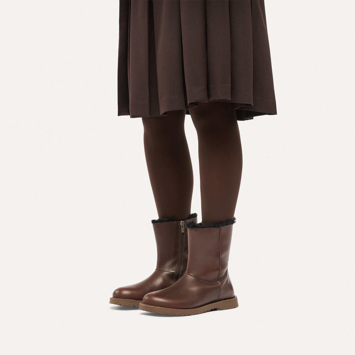 Uppsala Zip Shearling Leather in Color Carafe | Birkenstock