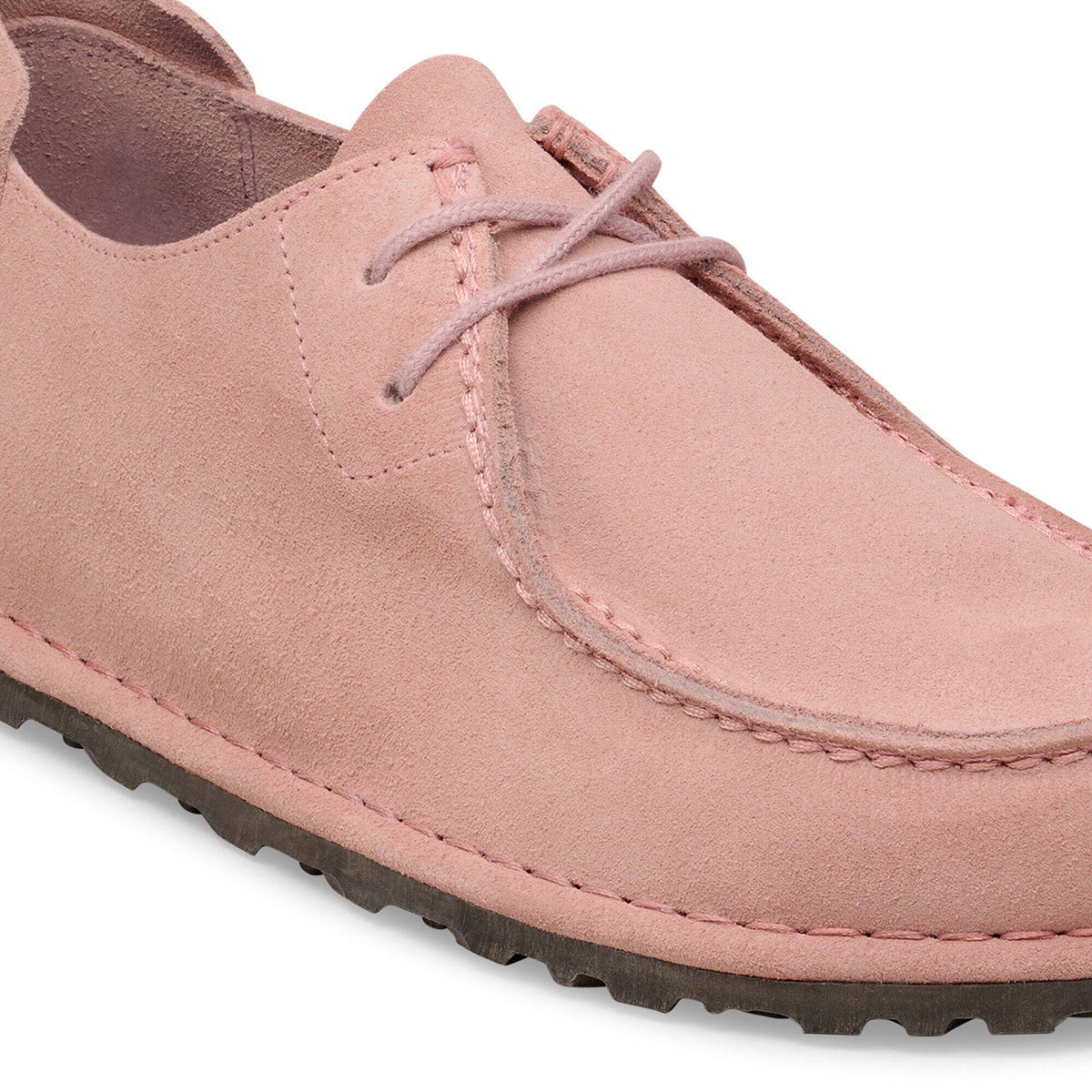 Utti Lace Suede Leather in Color Pink Clay | Birkenstock