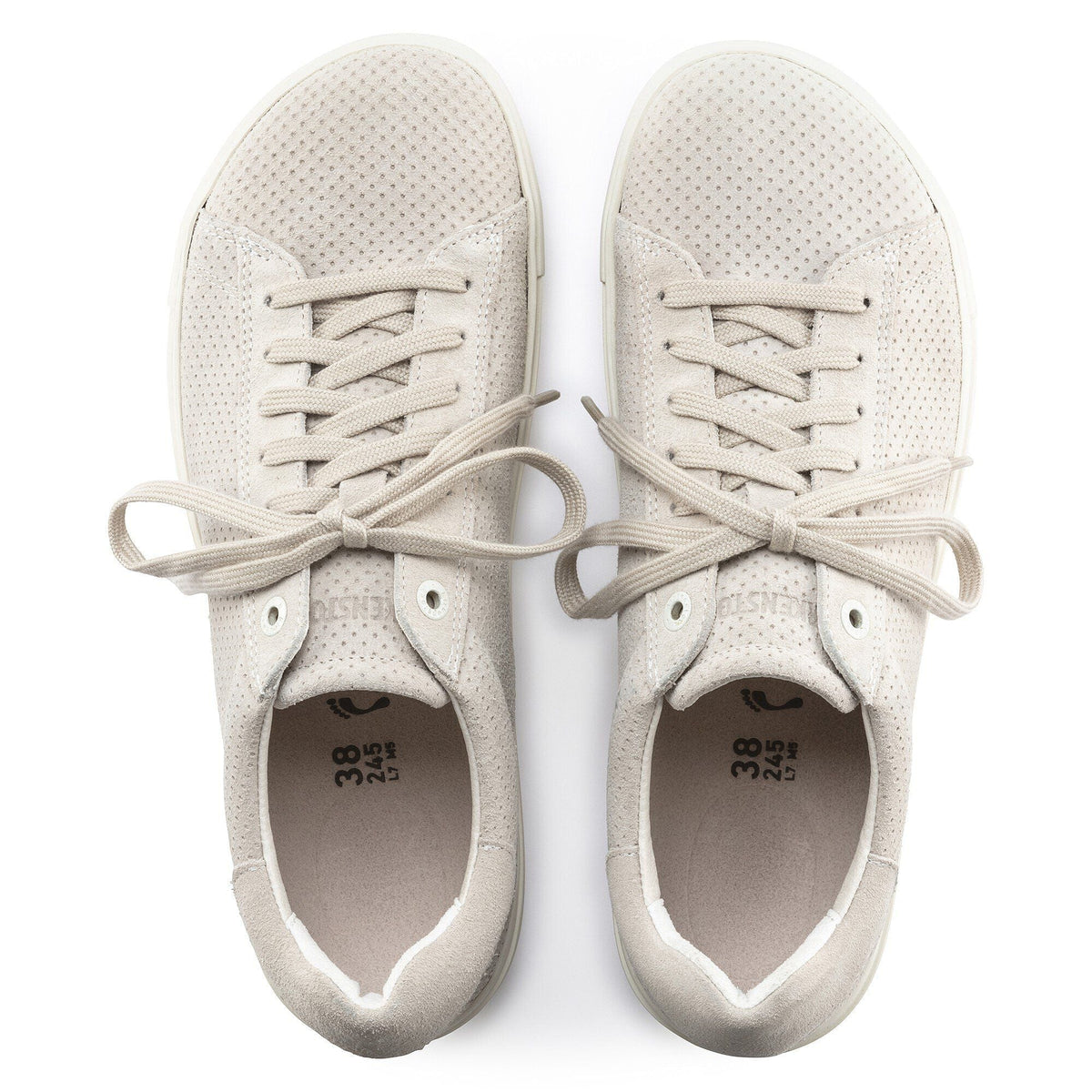 Bend Low Suede Embossed in Color Antique White | Birkenstock