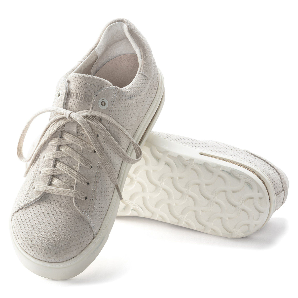 Bend Low Suede Embossed in Color Antique White | Birkenstock