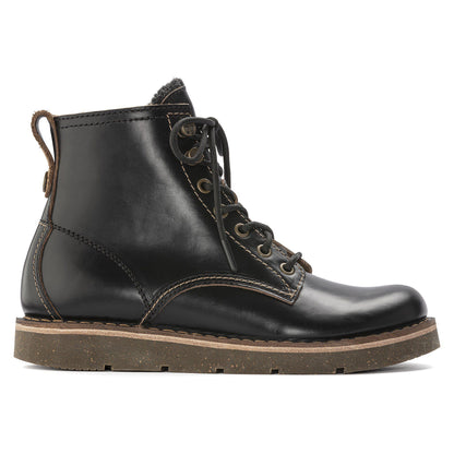Birmingham Lace Men Oiled Leather in Color Black | Birkenstock